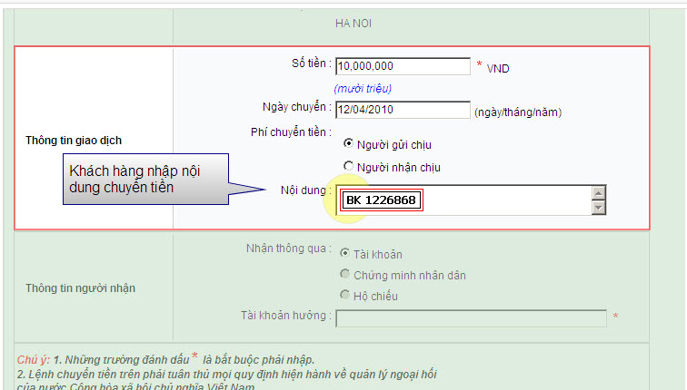 sử dụng internet banking của ngân hàng Dầu Khí 1