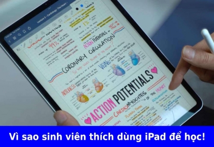 Vì sao giờ nhiều sinh viên chọn iPad để học thay vì chỉ dùng laptop?
