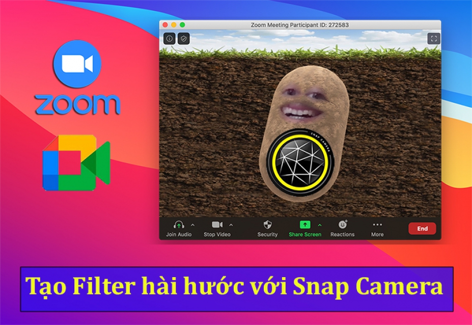 Snap Camera - Thêm filter hài hước trên Zoom, Google Meet,..