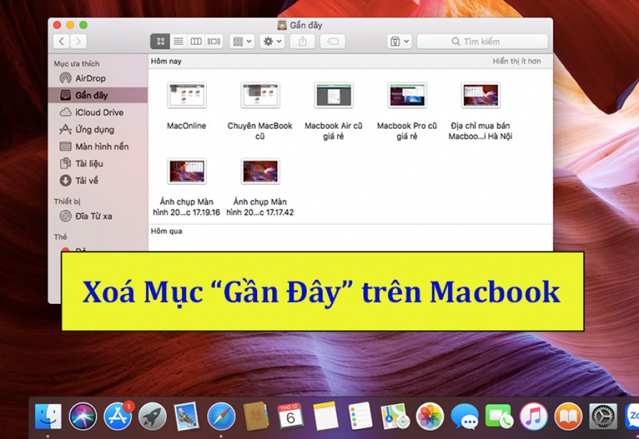 Hướng Dẫn Xóa Các Mục Gần Đây Trên Macbook