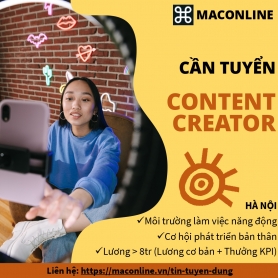 MacOnline tuyển dụng 2 Nhân viên sáng tạo nội dung (Content Creator)